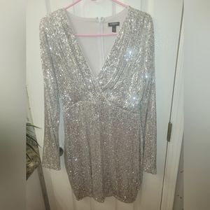 EXPRESS Sequins Mini Cocktail Dress